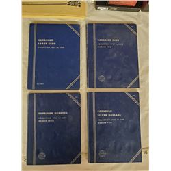 4 whitman folders w/ coins