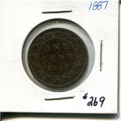1887 large cent