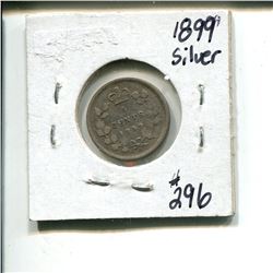 1899 5 cents silver