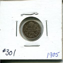 1905 5 cents silver