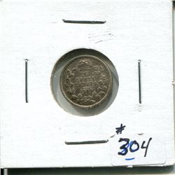 1909 5 cents silver