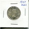 Image 2 : 1957 25 cents silver MS