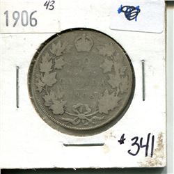 1906 50 cents silver