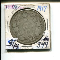 1917 50 cents silver