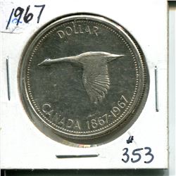 1967 silver dollar UNC