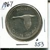 Image 1 : 1967 silver dollar UNC
