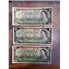 Image 1 : 3x 1967 $1 UNC sequential G/P prefix