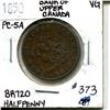 Image 1 : 1850 1/2 penny Bank of Upper Canada