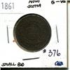 Image 1 : 1861 one cent Nova Scotia small bud