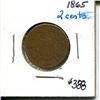 Image 1 : 1865 US 2 cents