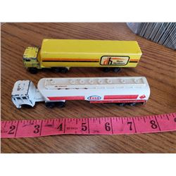 Esso + Home Hardware toy tanker trucks
