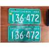 Image 1 : Pair 1969 license plates