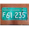 Image 1 : 1969 farm license plate