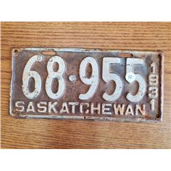 1931 Saskatchewan license plate