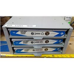 Metal Storage Rack with Empty Cases for Nuts & Screws