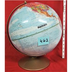 Macleans 12" diameter vintage repogle world globe USSR