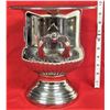Image 2 : 10" tall 9" dia. Silver plate pedestal , 2 handles