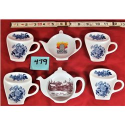 set 6 asst. tea bag trivets