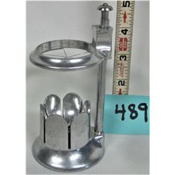 Silver plated egg slicer/chopper made in England