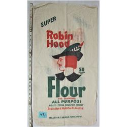 Vintage #50 cloth "Robin Hood" flour bag