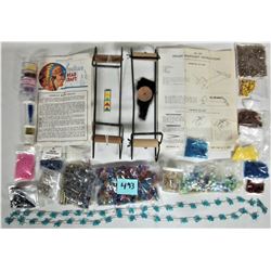 1960&1969 Indian beadcraft looms/instructions plus HUGE lot asst. color beads