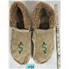 Image 1 : Men's size 13 lined moccasin slippers $ beaded