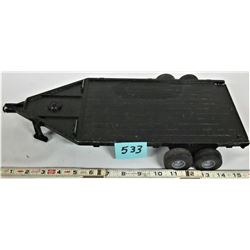 Vintage 16" die cast steel ERTL trailer double axle rubber tires