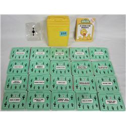 Rare 1989 Sesame Street early learning games in container with instructions