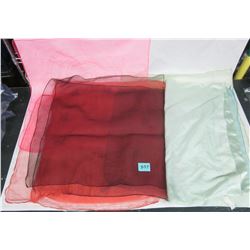 Ten (10) vintage Nylon/Polyester scarves Japan-Italy