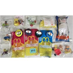 Lot of 16 McDonald's happy meal toys - NEW - sealed