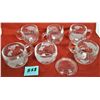 Image 2 : 6 piece set Nestle world globe clear glass/frosted continents, 4 coffee cups, creamer, sugar bowl wi