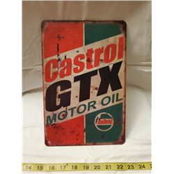 Castrol GTX tin sign