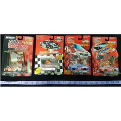 4 X Nascar 1/64 Scale Die Cast Cars