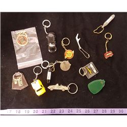 Bag of Key Chains - Cars Trucks Etc.