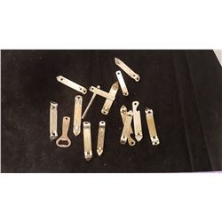 Assorted Metal Advertising Bottle Openers