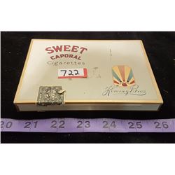 Sweet Caporal Tin Flat 50 Cigarette Case