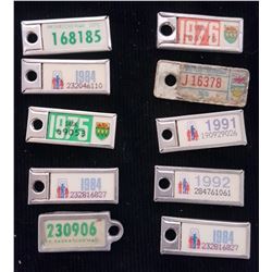 10 X Assorted War Amp Tags