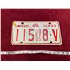 Image 1 : 1965 Ontario License Plate