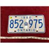 Image 1 : 1968 Ontario License Plate