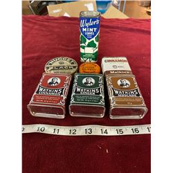 (7) Assorted Vintage Tins