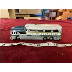 Tin Friction Grey Hound Bus 7" Long (Working Condition)