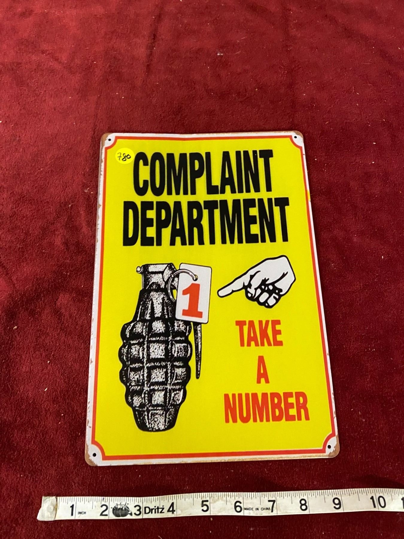 Reproduction Tin Sign 12