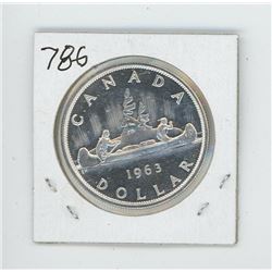 1963 Canada Silver Dollar