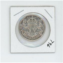 1954 Canada 50 Cent Coin