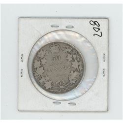 1910 Canada 50 Cent Coin