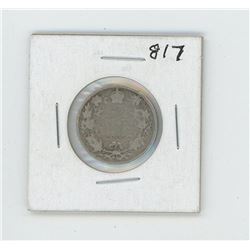 1905 Canada 25 Cent Coin