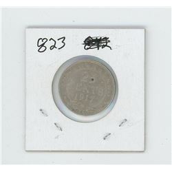 1917 Newfoundland Canada 25 Cent Coin