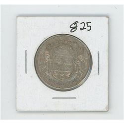 1945 Canada 50 Cent Coin