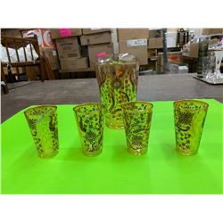 Mary Gold Pitcher & Tumblers