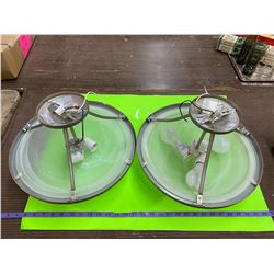 2 Ceiling Mount Lights 9" X 15" X 2"